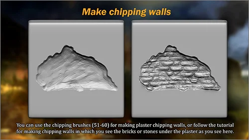 Wall Maker 120 ZBrush Brushes, 60 Alphas, and 55 Patterns скачать