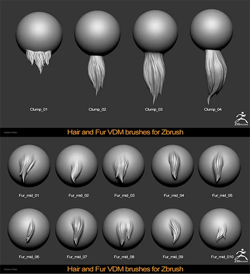Hair and Fur VDM Brushes скачать