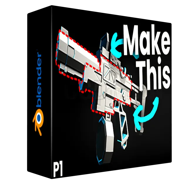 Stylized Gun mini course - blender 4.2