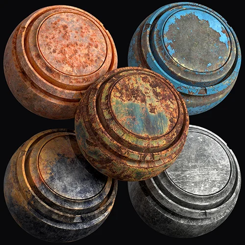5 Worn Metal Smart-Materials (Vol.01) скачать