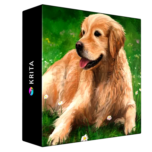 Paint a Cute Dog in Krita Fun Beginner Digital Art Process