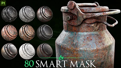 80 High-Detail Smart Mask - Texturing Essential substance painter - MEGA PACK скачать