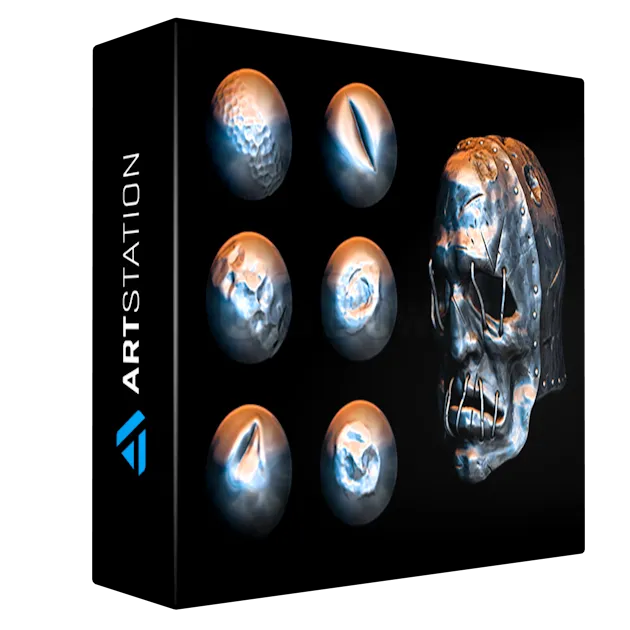 Metal Surfaces & Damages Brushes for Zbrush Part 2