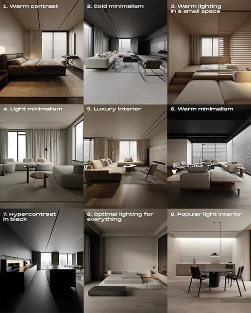 Patreon – Lighting presets pack – Corona Max скачать
