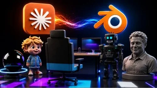 Blender MCP & Claude AI Hunyuan 3D, Characters & AI Agents скачать
