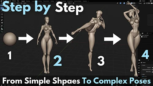 Stylized Female Body Blockout Course скачать