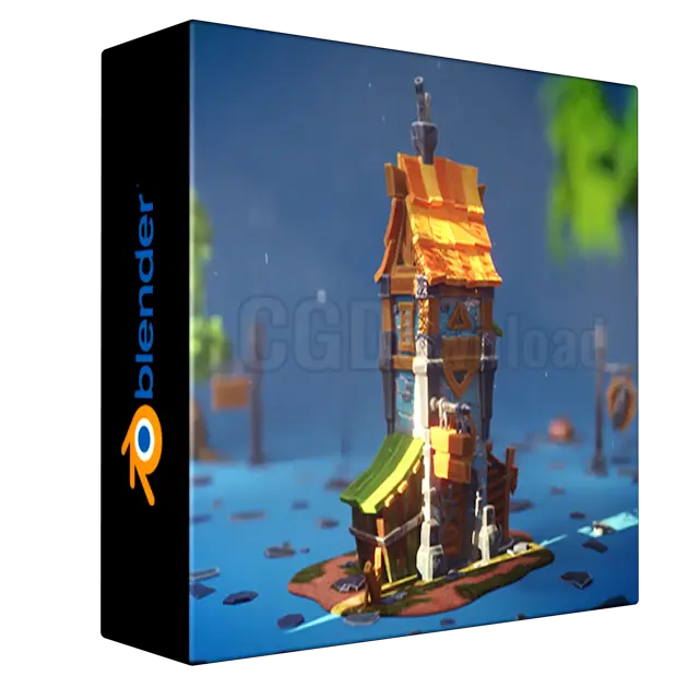 Learn Modeling Stylized Castle & props in Blender