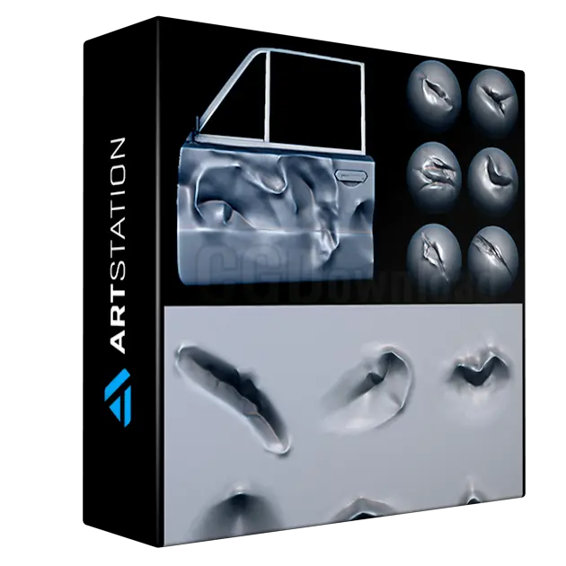 Metal Dents Brushes for Zbrush