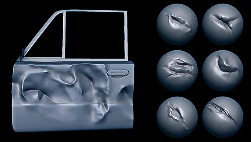 Metal Dents Brushes for Zbrush скачать