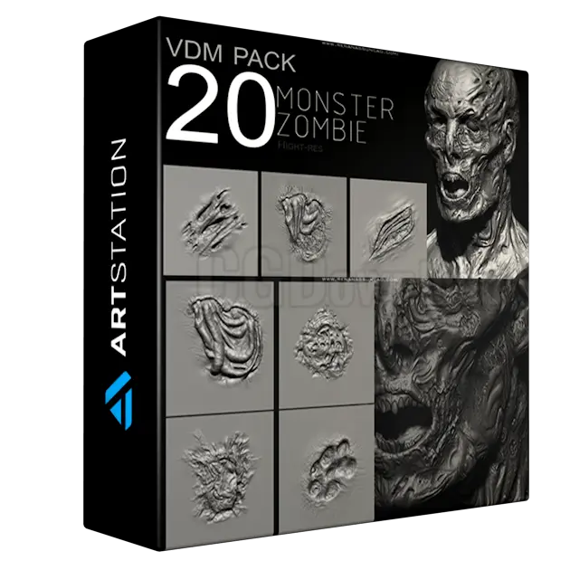 Zbrush - Zombie Monster VDM PACK Vol1