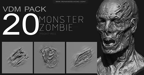 Zbrush - Zombie Monster VDM PACK Vol1 скачать