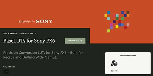 Gamut – BaseLUTs for Sony FX6 скачать