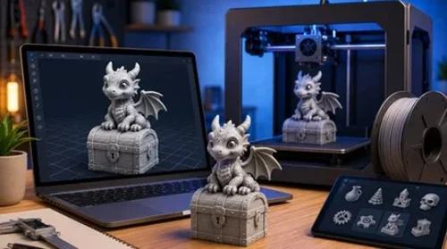 AI 3D Printing for Beginners Create and Publish Printable M скачать