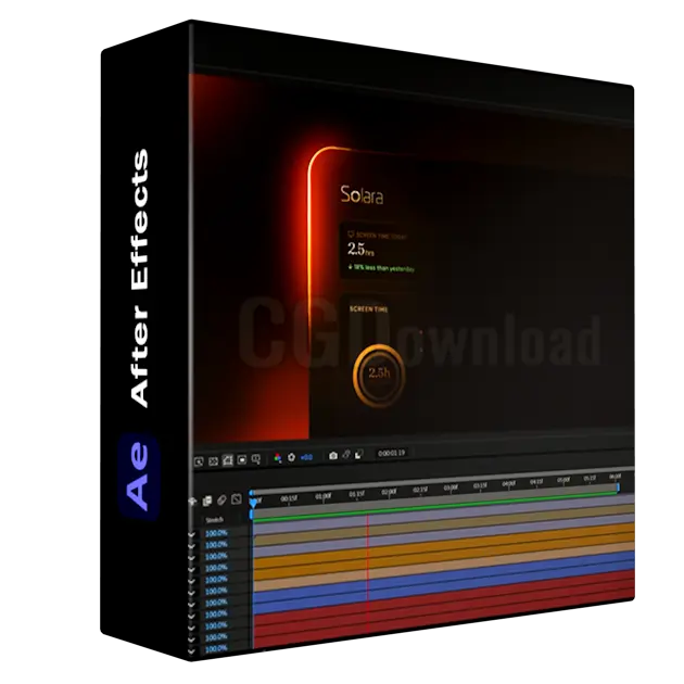 After Effects Premium SaaS Border Beam Animation