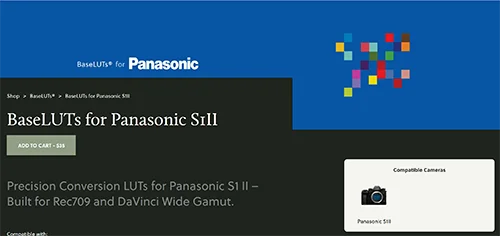 BaseLUTs for Panasonic S1II скачать