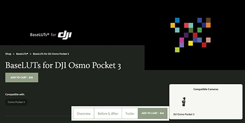 BaseLUTs for DJI Osmo Pocket 3 скачать