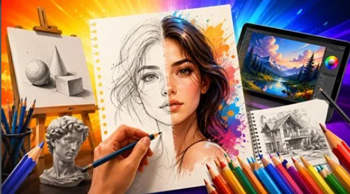 The Complete Drawing & Sketching Masterclass скачать