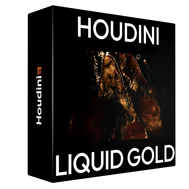 Cinematic Liquid Gold Melting & Erosion FX for Houdini