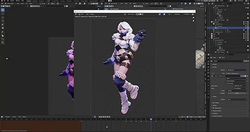 Ice Girl Full Character Guide Only In Blender скачать