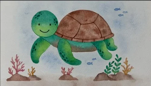 Watercolor Basics Master 6 Techniques and Paint a Turtle скачать