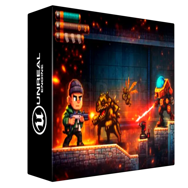 Unreal Engine 5 Build a 2D Side Scroller Shooter Game