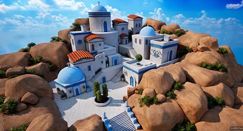 Blender to Unreal Engine 5 Stylized Greek Environment скачать