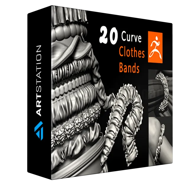 20 Clothes Bands Curve Brushes
