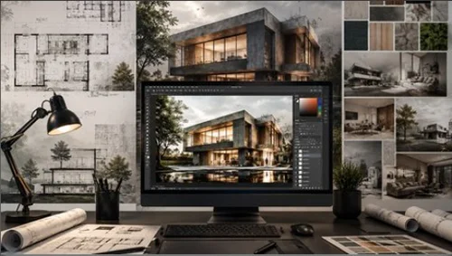 Professional Photoshop course for architectural rendering скачать