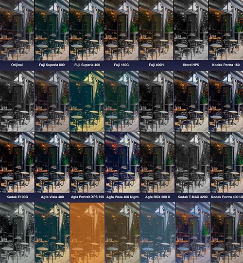 29 Film Color LUTs for Spark AR скачать