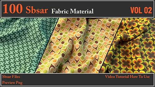 100 SBSAR Files Fabric Materials VOL 02 + Video How To Use скачать