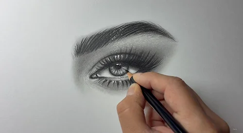 Black & White Eye Drawing Step-by-Step Course скачать