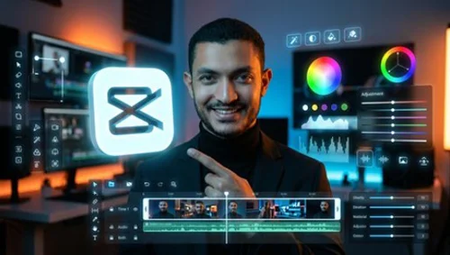 Professional video editing using CapCut software скачать