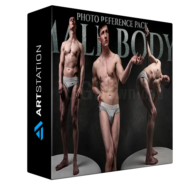 A Male Body-Photo Reference Pack-1022 JPEGs noAI