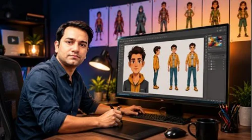 Character Design in Adobe Illustrator скачать