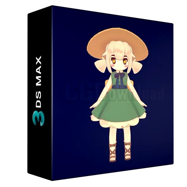 Modeling & Toon Shading Cartoon-Style Girl Characters