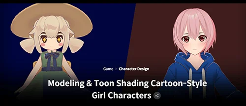 Modeling & Toon Shading Cartoon-Style Girl Characters скачать