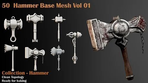 50 Hammer Base Mesh - Vol 01 скачать