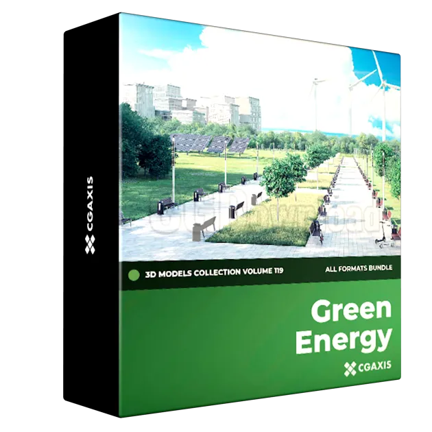 CGAxis – Green Energy 3D Models Collection