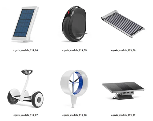 CGAxis – Green Energy 3D Models Collection скачать
