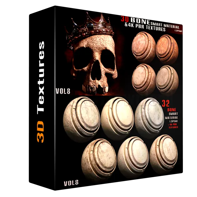 30 Bone Smart Material + 4K Pbr Textures - Vol 8
