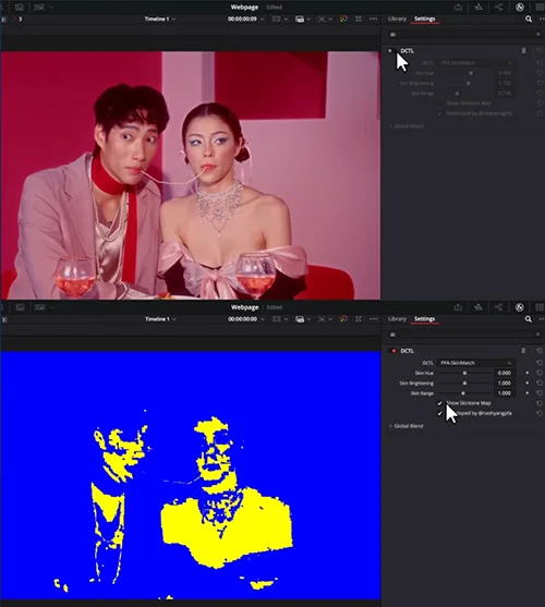 SkinMatch DCTL скачать