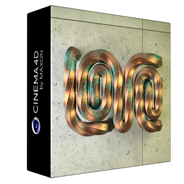 3D Font Design with a Metallic Finish