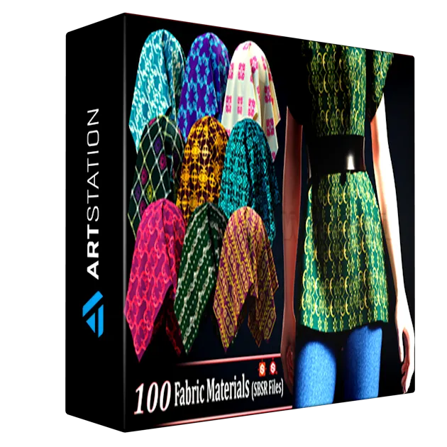 100 Fabric Materials-SBSAR-Vol01