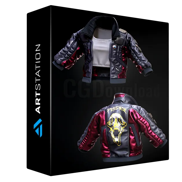 Cyberpunk Jacket - Tutorial (Full Pipeline) + 3D Model