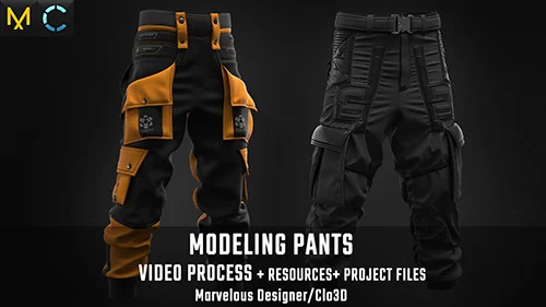 Tutorial MD Clo3D - Modeling Pants скачать