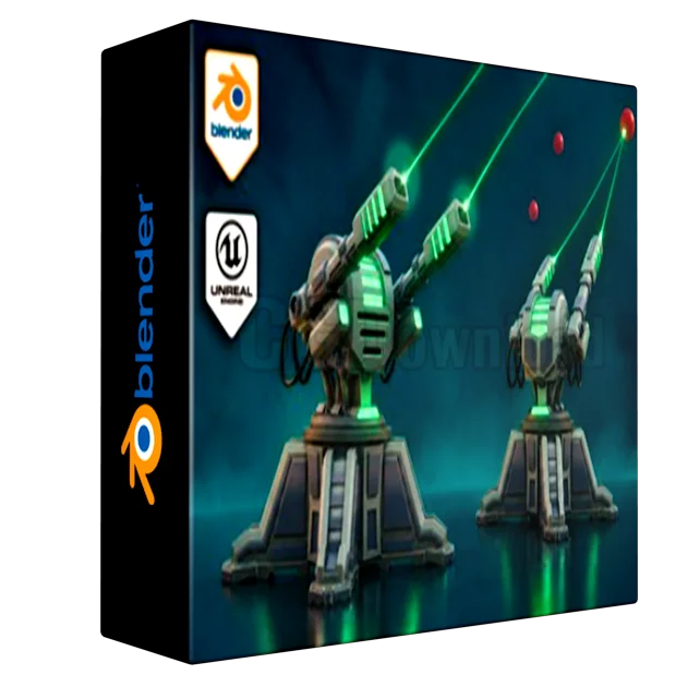 Blender to Unreal Engine 5: Playable Stylized Turret
