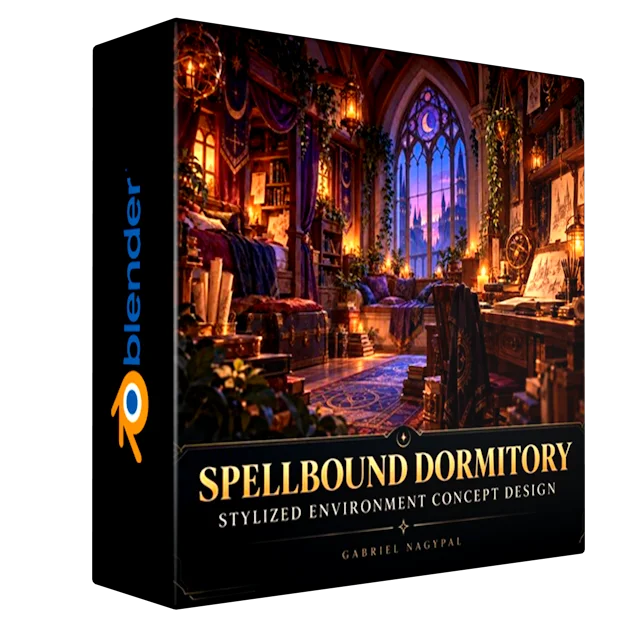 Spellbound Dormitory Stylized Environment Concept Design