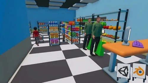 Ultimate Supermarket Simulator Course Blender 3D & Unity C# скачать