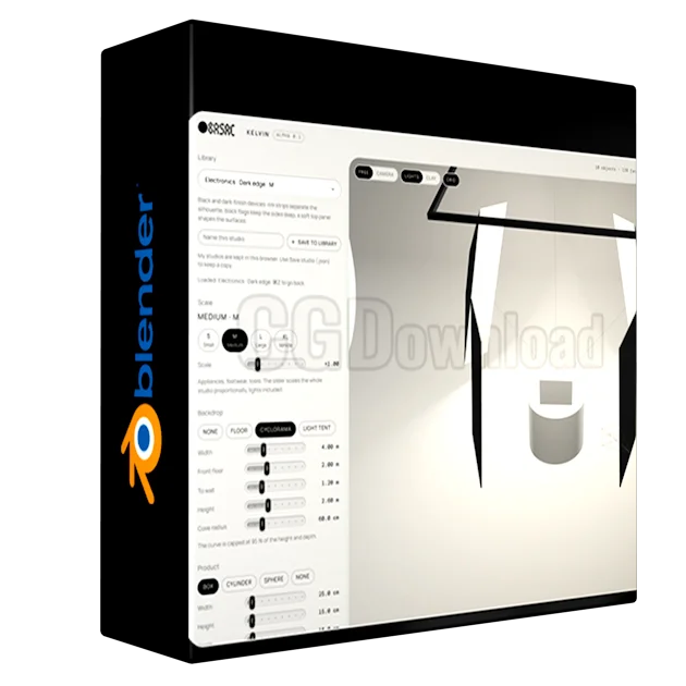 Kelvin - 3D Studio & Lighting Builder for KeyShot and Blender