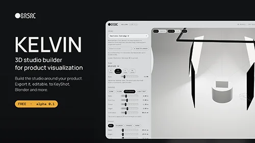 Kelvin - 3D Studio & Lighting Builder for KeyShot and Blender